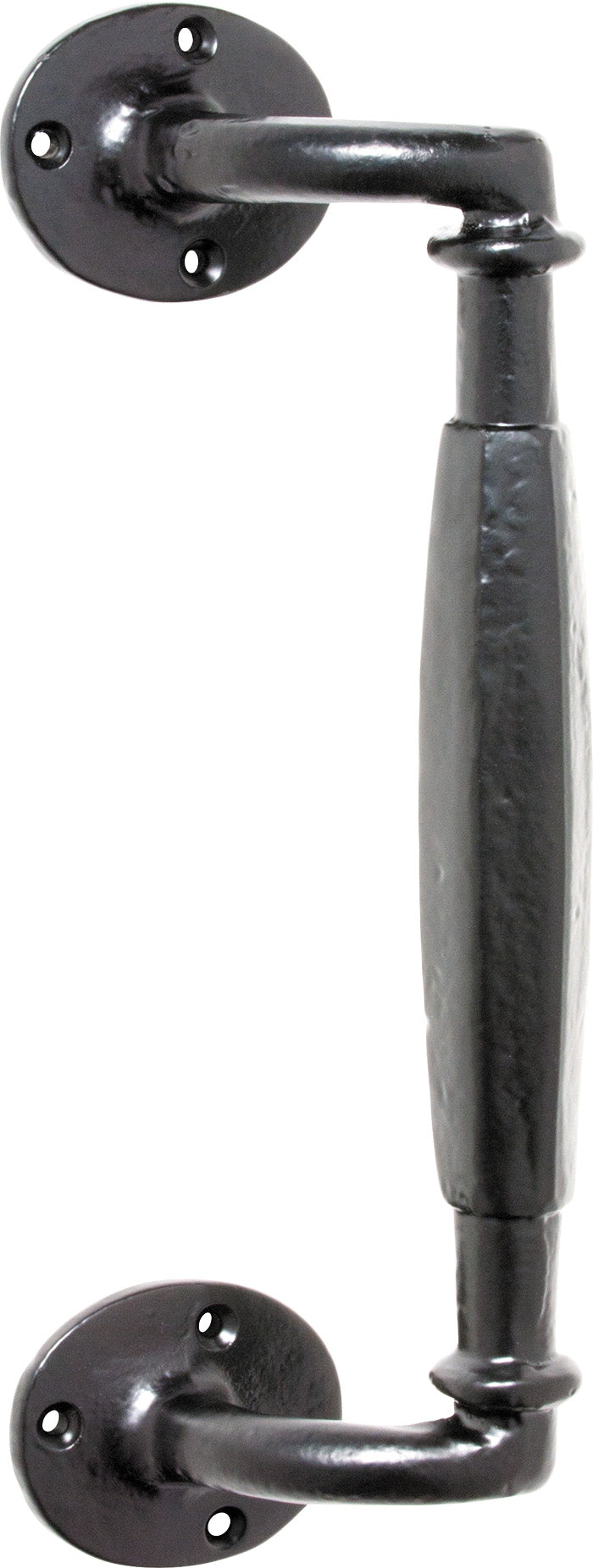 Pull Handle Iron Offset Matt Black H260xP62mm