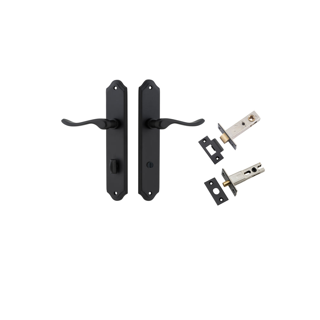 Stirling Lever - Shouldered Backplate Privacy Kit with Privacy Turn Matt Black