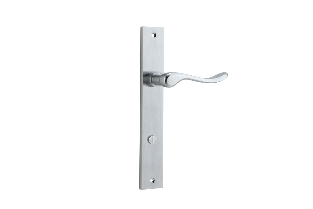 Stirling Lever - Rectangular Backplate Brushed Chrome
