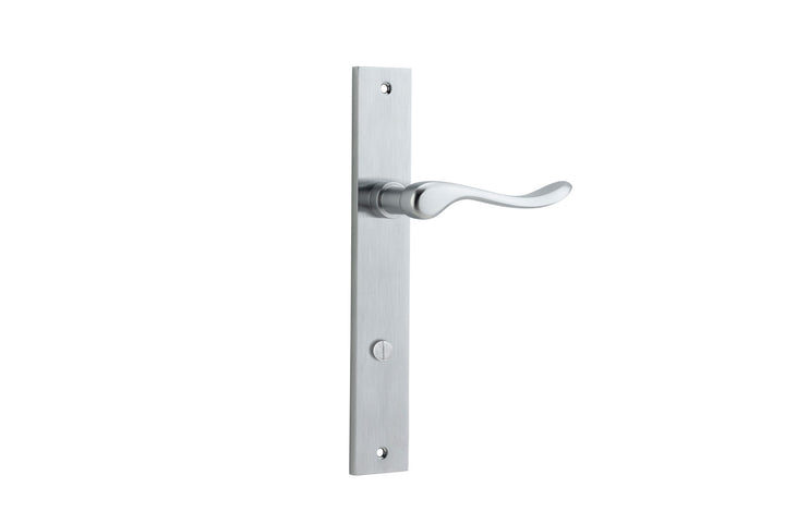 Stirling Lever - Rectangular Backplate Brushed Chrome