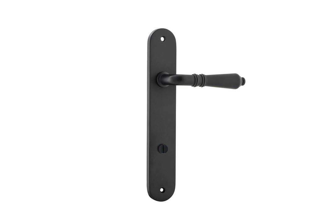 Sarlat Lever - Oval Backplate Matt Black