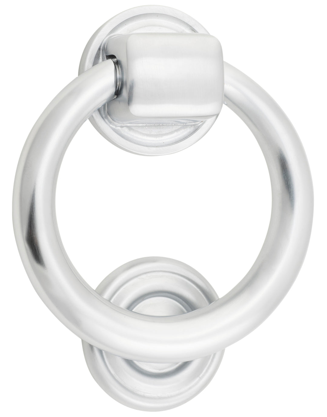 Ring Door Knocker Brushed Chrome