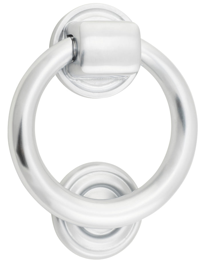 Ring Door Knocker Brushed Chrome