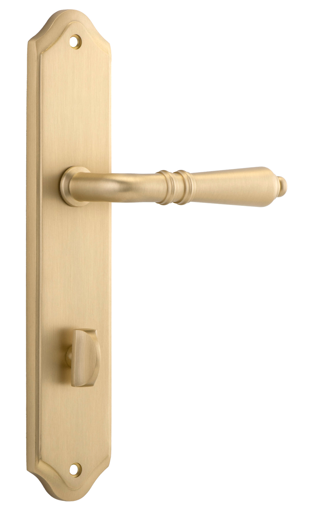 Sarlat Lever - Shouldered Backplate Brushed Brass