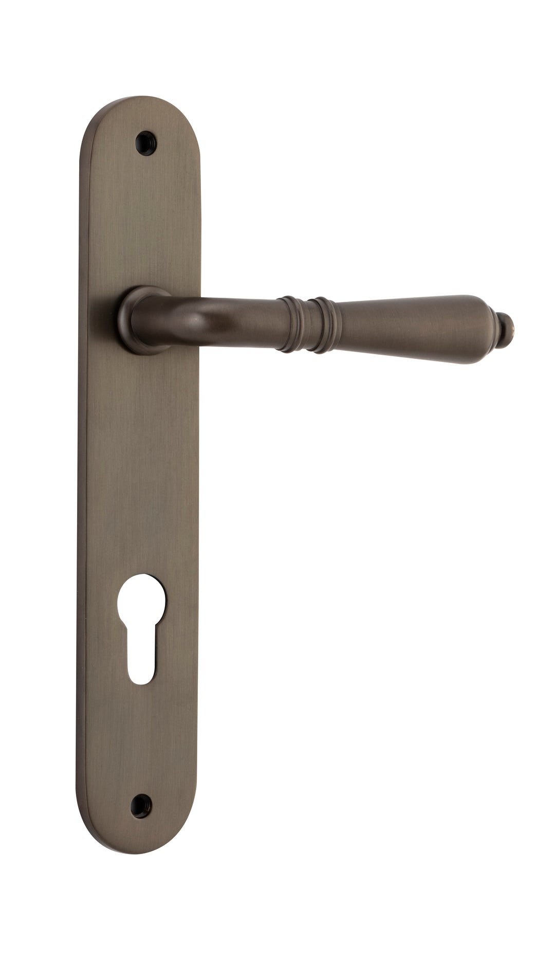 Sarlat Lever - Oval Backplate Signature Brass