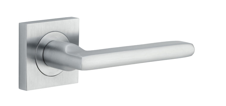 Baltimore Lever - Square Rose Brushed Chrome
