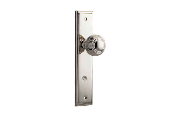 Guildford Knob - Stepped Backplate Polished Nickel