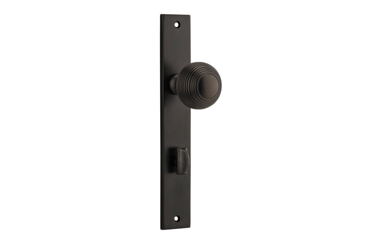 Guildford Knob - Rectangular Backplate Signature Brass