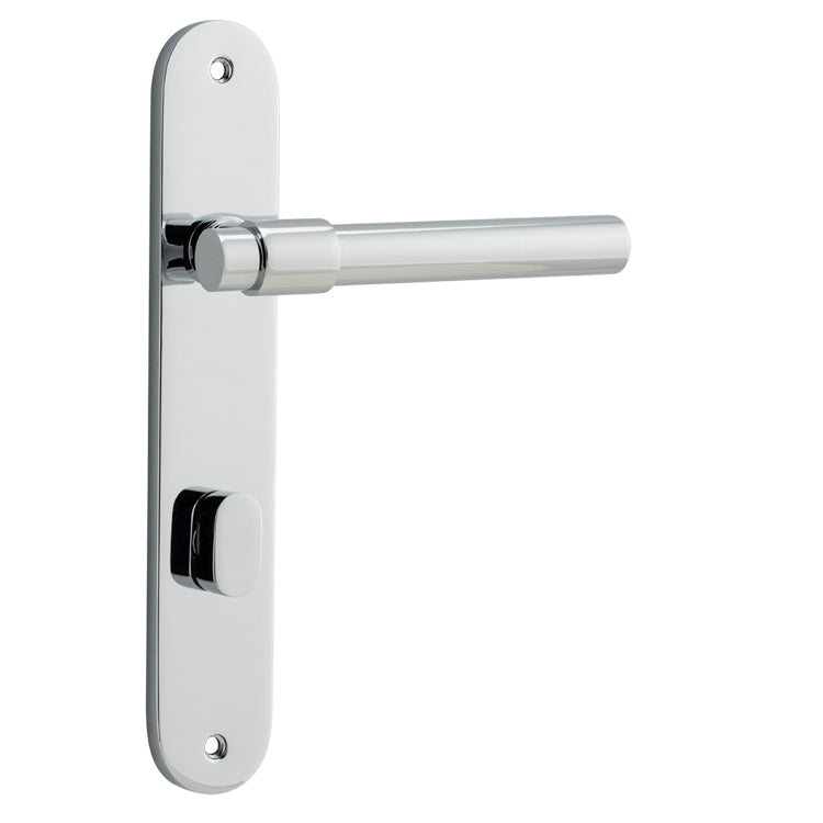 Helsinki Lever - Oval Backplate Polished Chrome