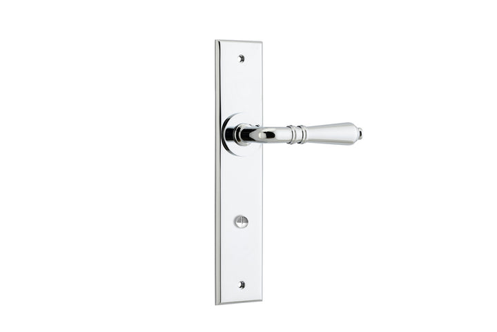 Sarlat Lever - Chamfered Backplate Polished Chrome