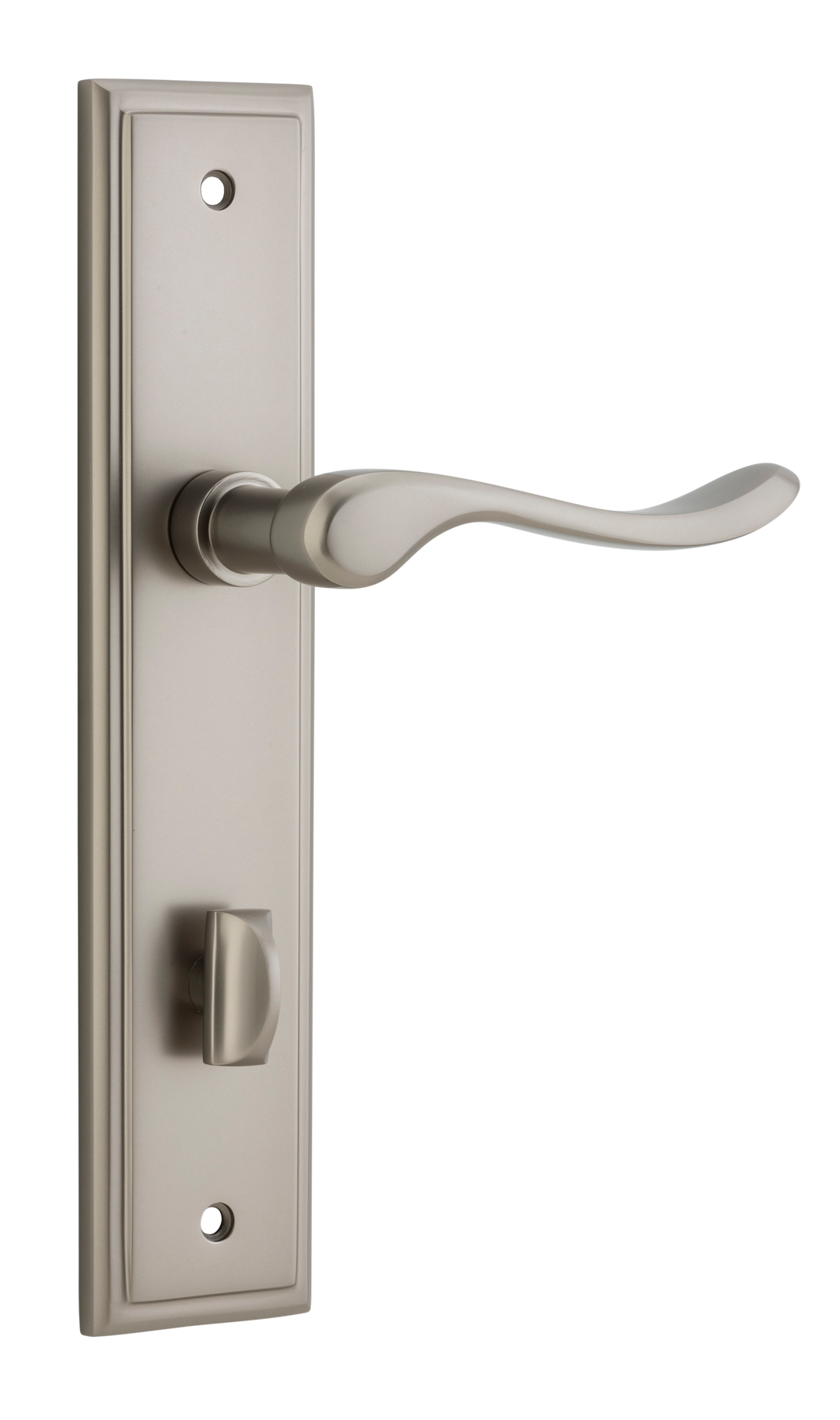 Stirling Lever - Stepped Backplate Satin Nickel