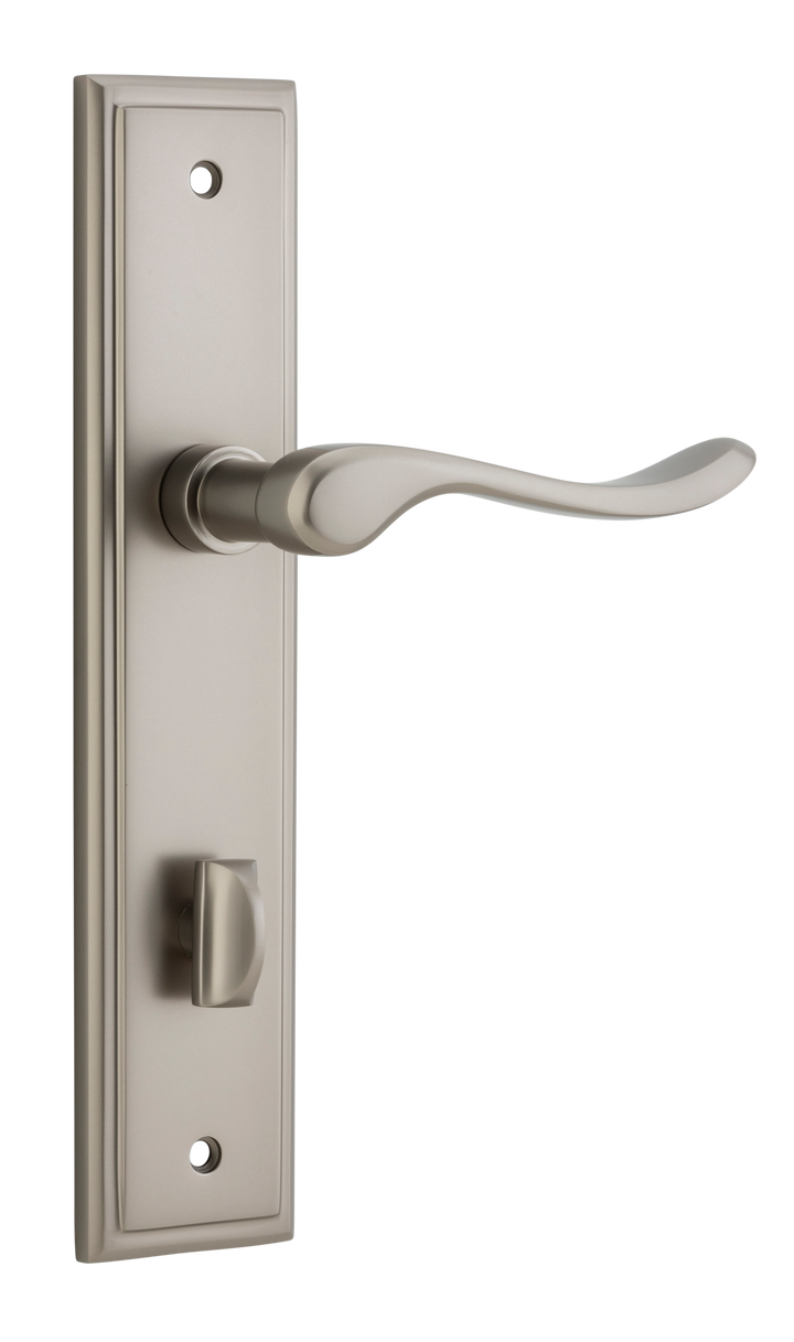 Stirling Lever - Stepped Backplate Satin Nickel