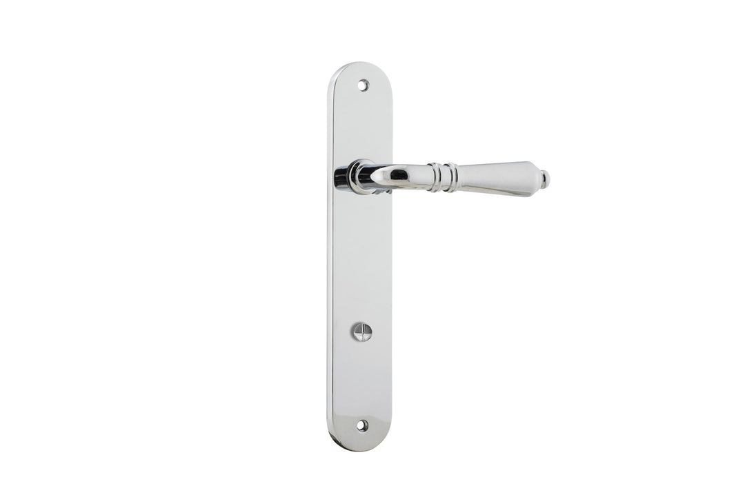 Sarlat Lever - Oval Backplate Polished Chrome