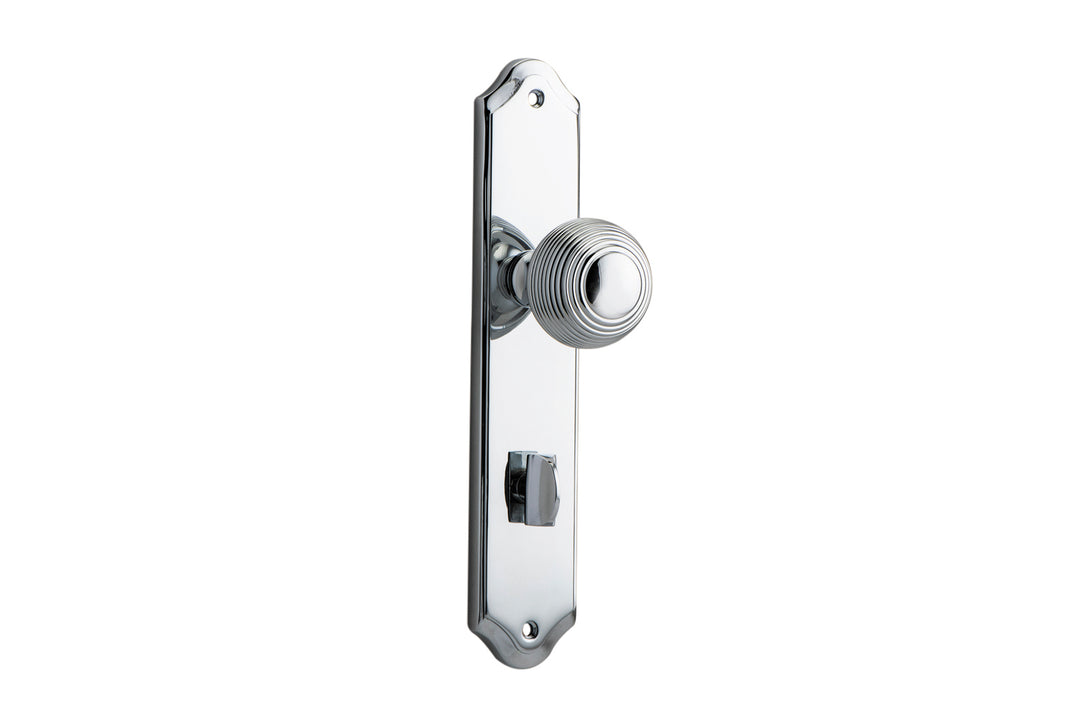 Guildford Knob - Shouldered Backplate Polished Chrome