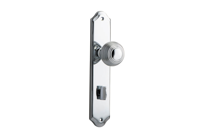 Guildford Knob - Shouldered Backplate Polished Chrome