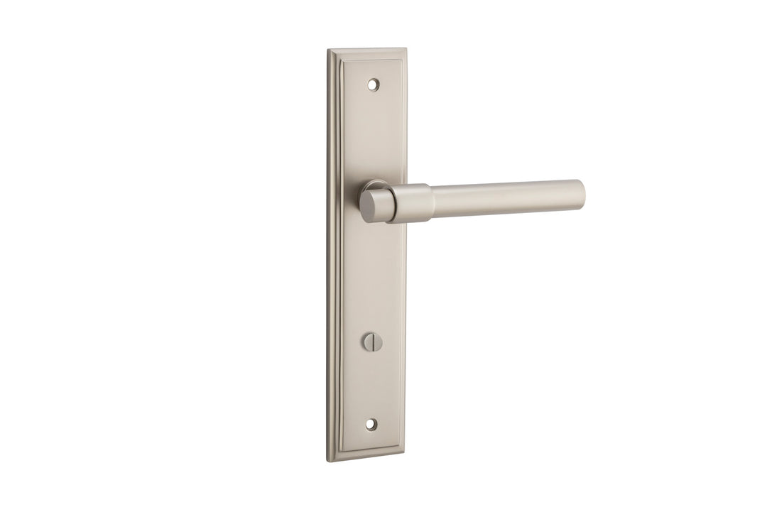 Helsinki Lever - Stepped Backplate Satin Nickel