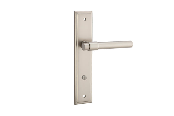 Helsinki Lever - Stepped Backplate Satin Nickel