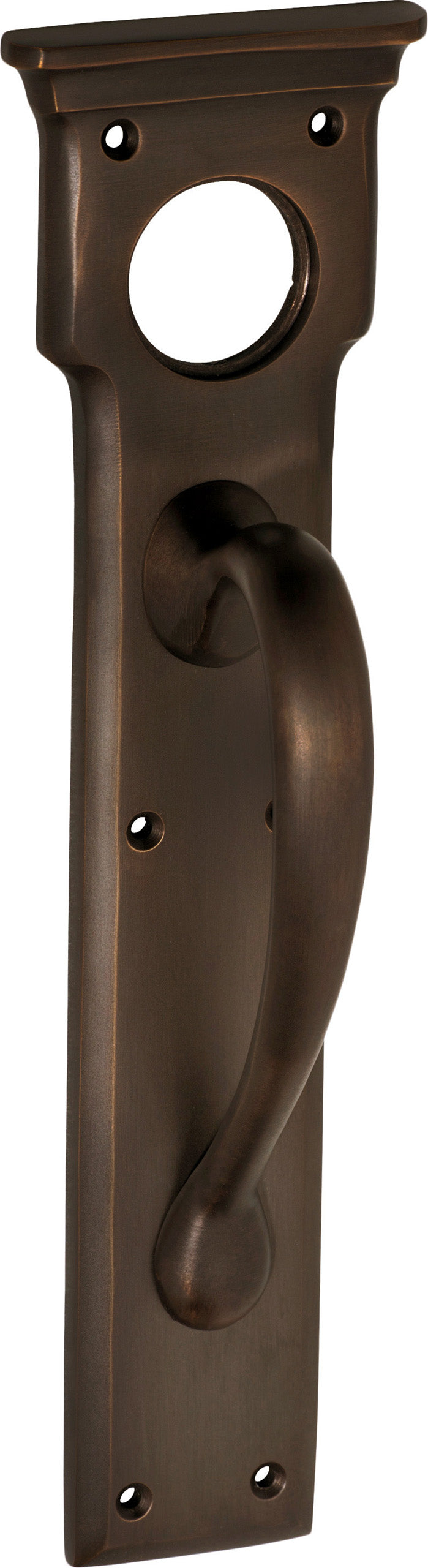 Pull Handle Cylinder Hole Antique Brass H255xW70xP57mm