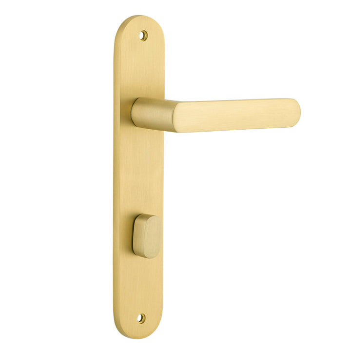 Osaka Lever - Oval Backplate Brushed Gold PVD