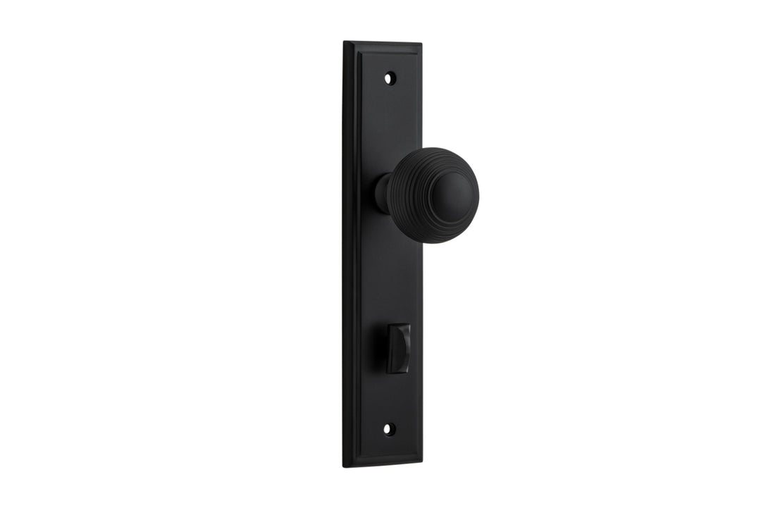 Guildford Knob - Stepped Backplate Matt Black