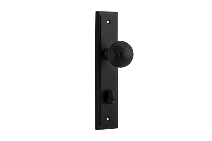Guildford Knob - Stepped Backplate Matt Black