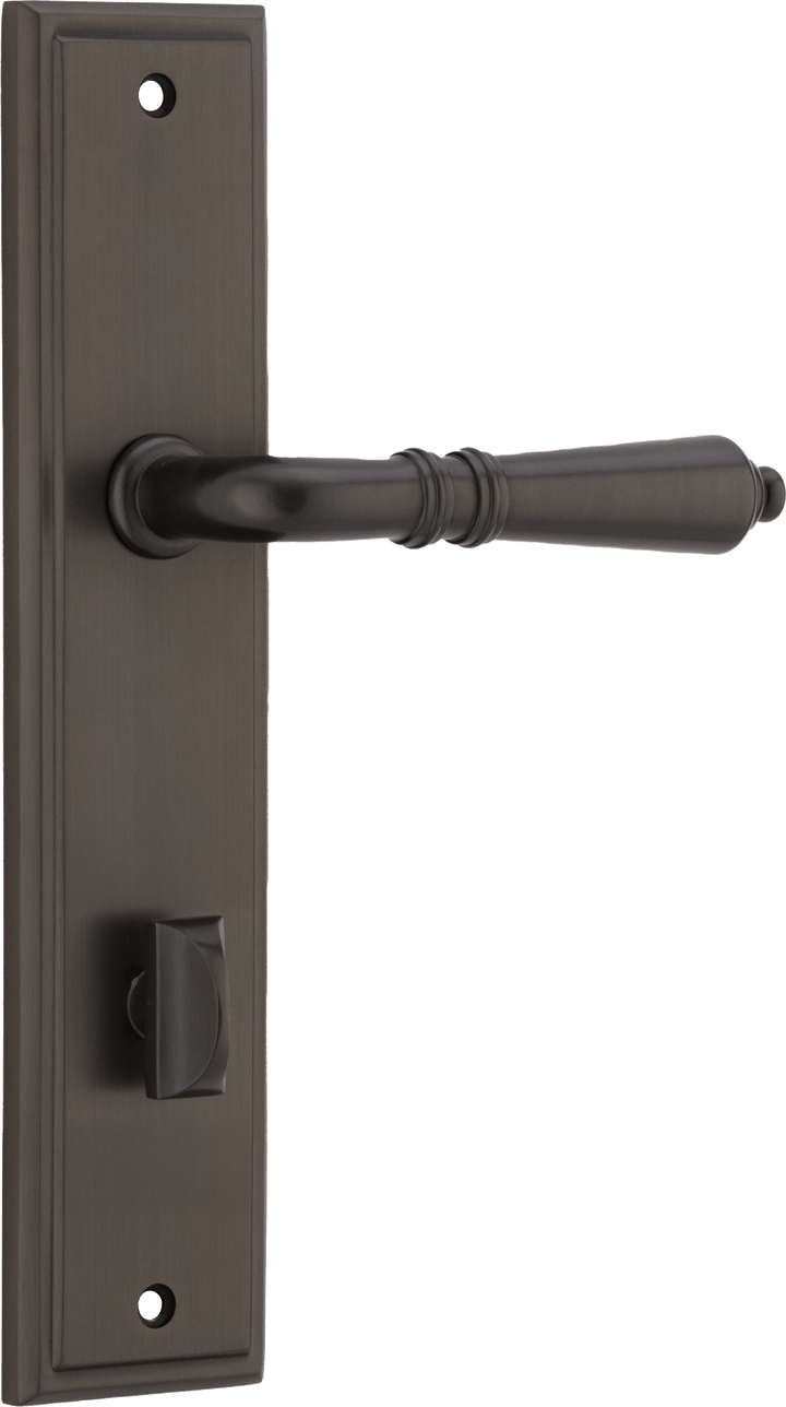 Sarlat Lever - Stepped Backplate Signature Brass