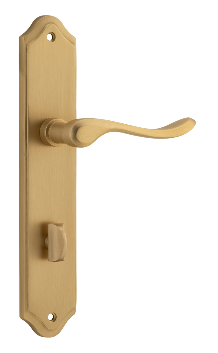Stirling Lever - Shouldered Backplate Brushed Brass