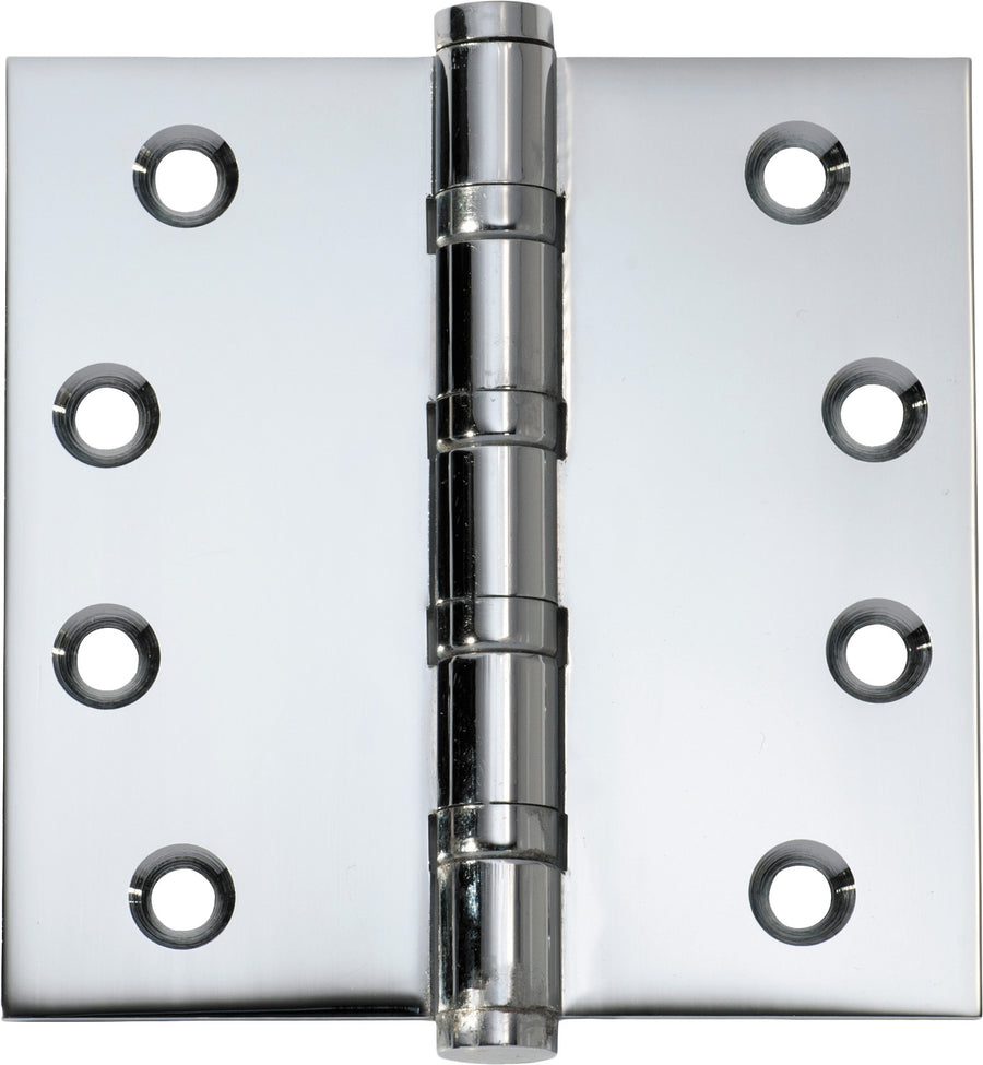 Ball Bearing Hinge - H100xW100mm Chrome Plated