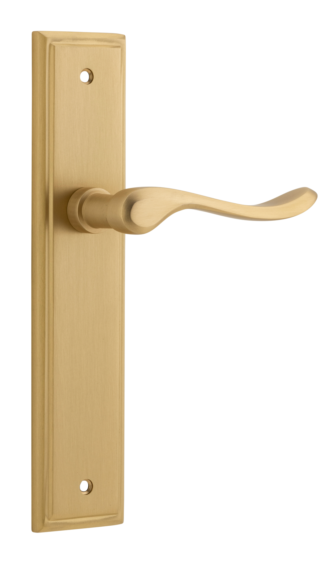 Stirling Lever - Stepped Backplate Brushed Brass
