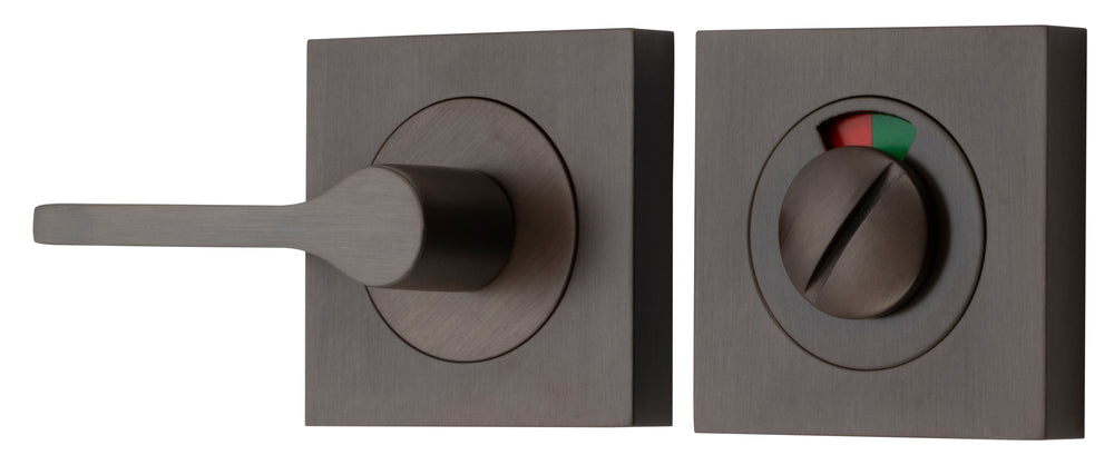 Accessibility Privacy Turn with Indicator - Square Signature Brass
