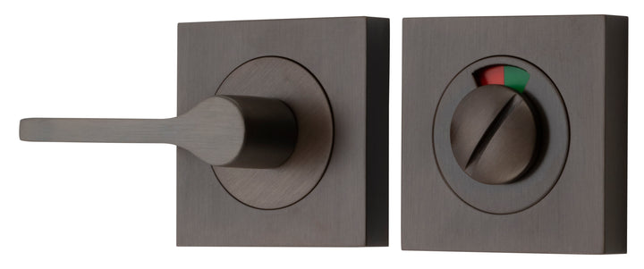 Accessibility Privacy Turn with Indicator - Square Signature Brass