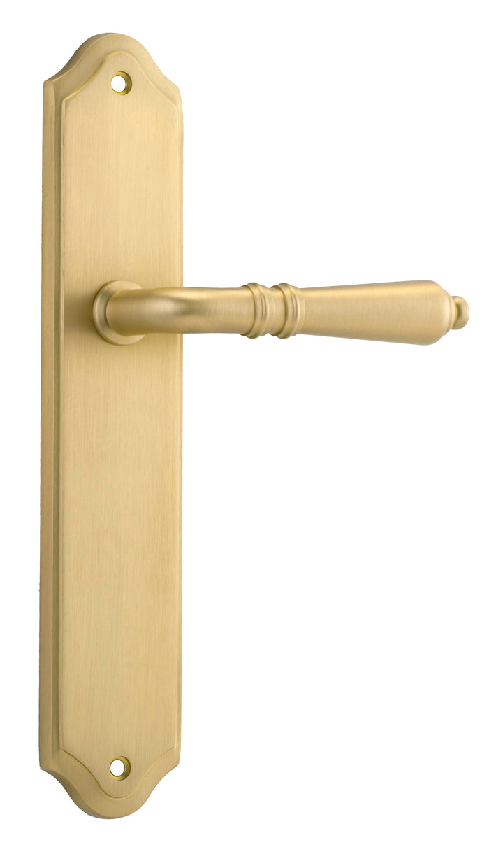 Sarlat Lever - Shouldered Backplate Brushed Gold PVD