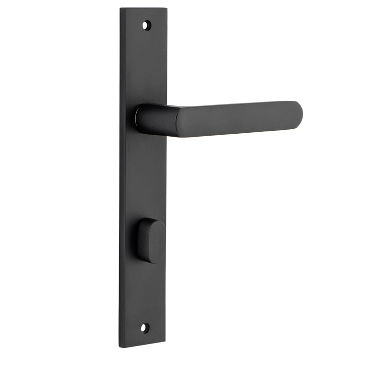 Osaka Lever - Rectangular Backplate Matt Black