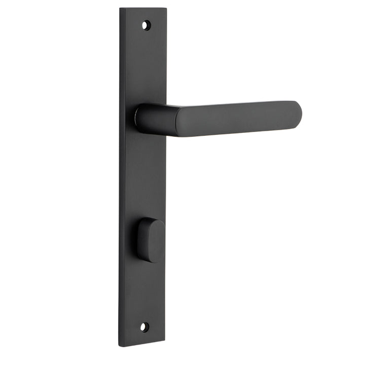 Osaka Lever - Rectangular Backplate Matt Black