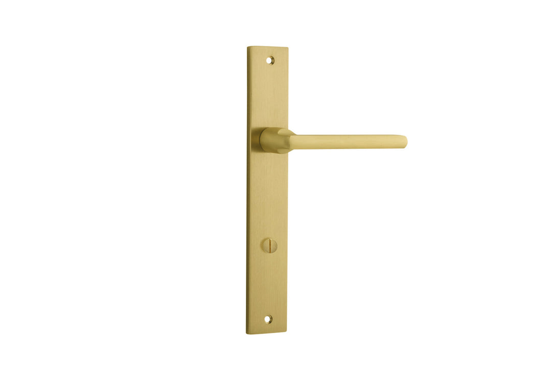 Baltimore Lever - Rectangular Backplate Brushed Gold PVD