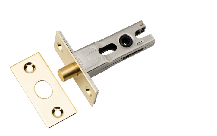 Privacy Bolt - Round - 45mm Backset Polished Brass