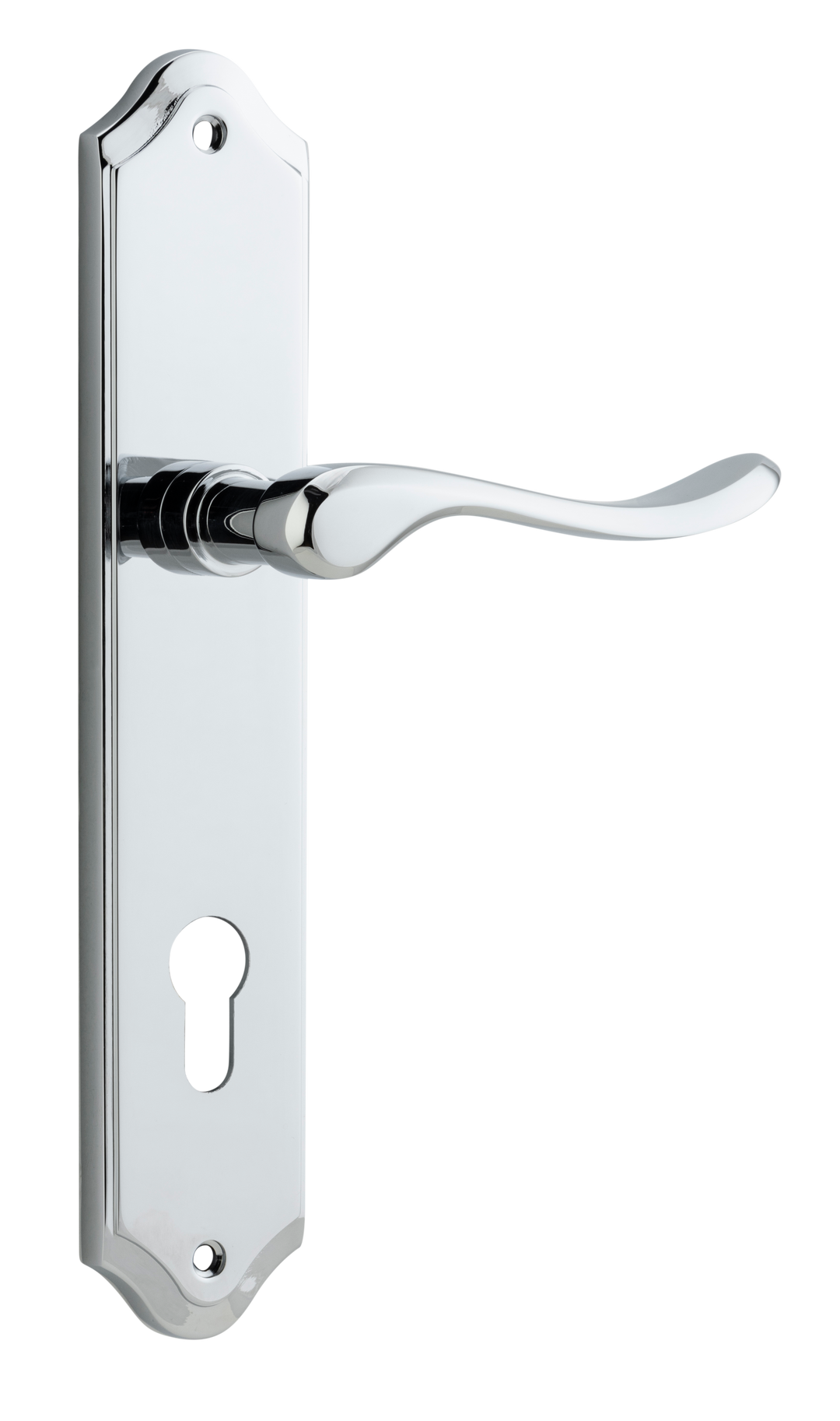 Stirling Lever - Shouldered Backplate Polished Chrome