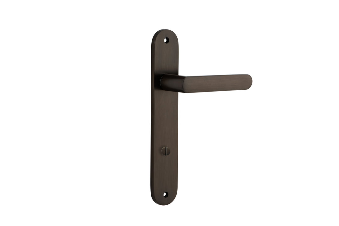 Osaka Lever - Oval Backplate Signature Brass