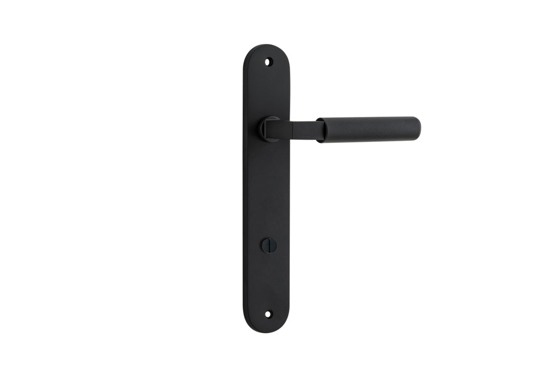 Brunswick Lever - Oval Backplate Matt Black