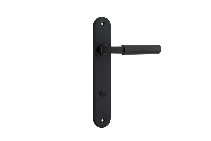 Brunswick Lever - Oval Backplate Matt Black