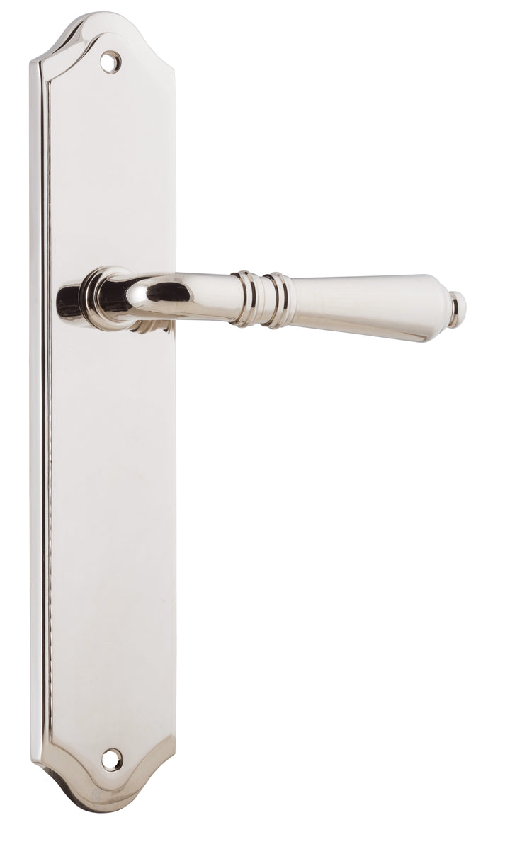 Sarlat Lever - Shouldered Backplate Polished Nickel