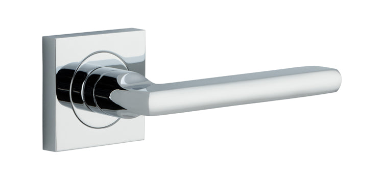 Baltimore Lever - Square Rose Polished Chrome
